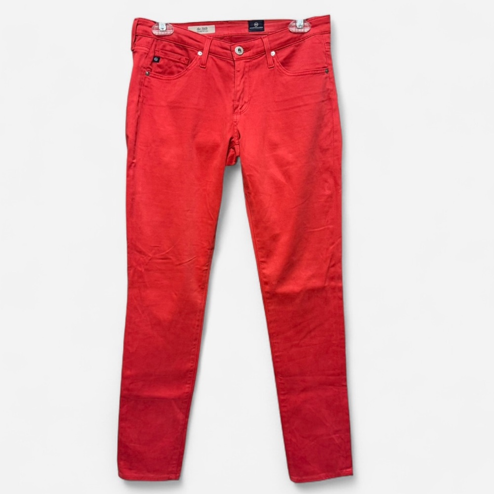 Adriano Goldschmied The Stilt Cigarette Leg Skinny Red Jeans